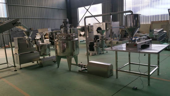 Our peanut butter production line