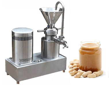 Peanut butter making machine with circulating pipe