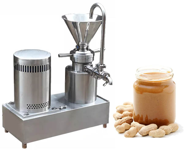 Peanut butter making machine with circulating pipe